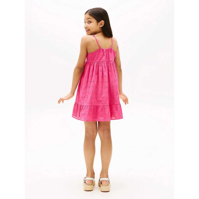 Tommy Hilfiger Broderie Anglaise Dress Sleeveless 8-10Y image number 3